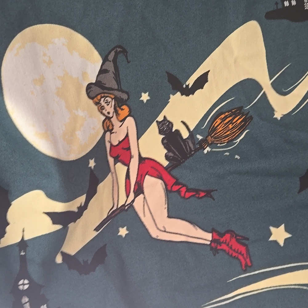 Collectif Jasmine Witches Swing Skirt, NWT, UK 8 - Picture 7 of 17